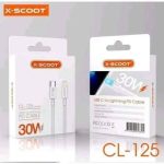 كبل X-SCOOT CL-125 PD CABLE USB-C TO LIGHTNING 30W