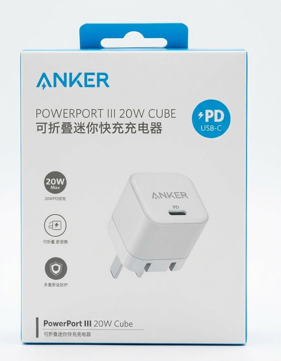 راس شاحن انكر امريكى 20W MAX PD ANKER AC2